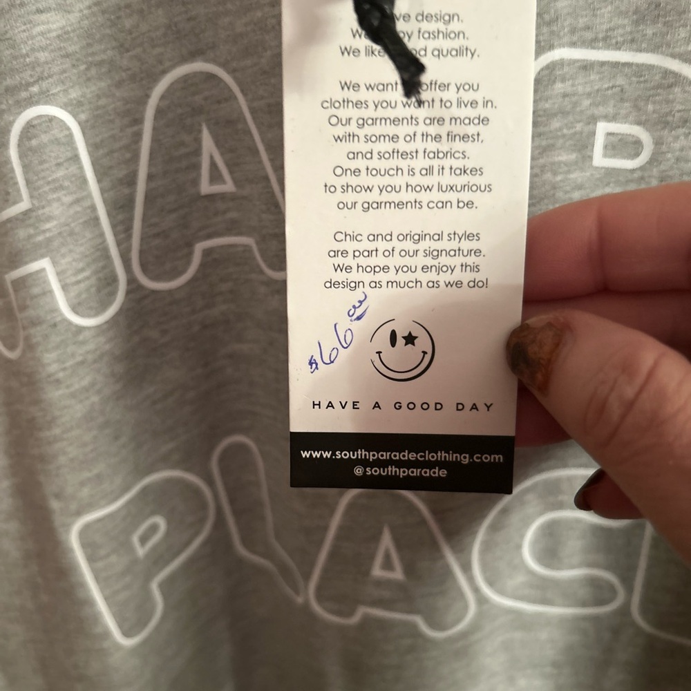 Gray 'Happy Place' Graphic Tee - Picture 2 of 3